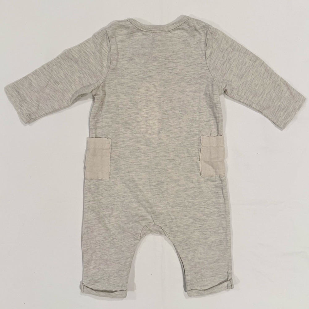 New Peek Rocket Ship Henley Romper Boys 3-6m Girls Cotton Outer Space Blast Off — image 5 of 6